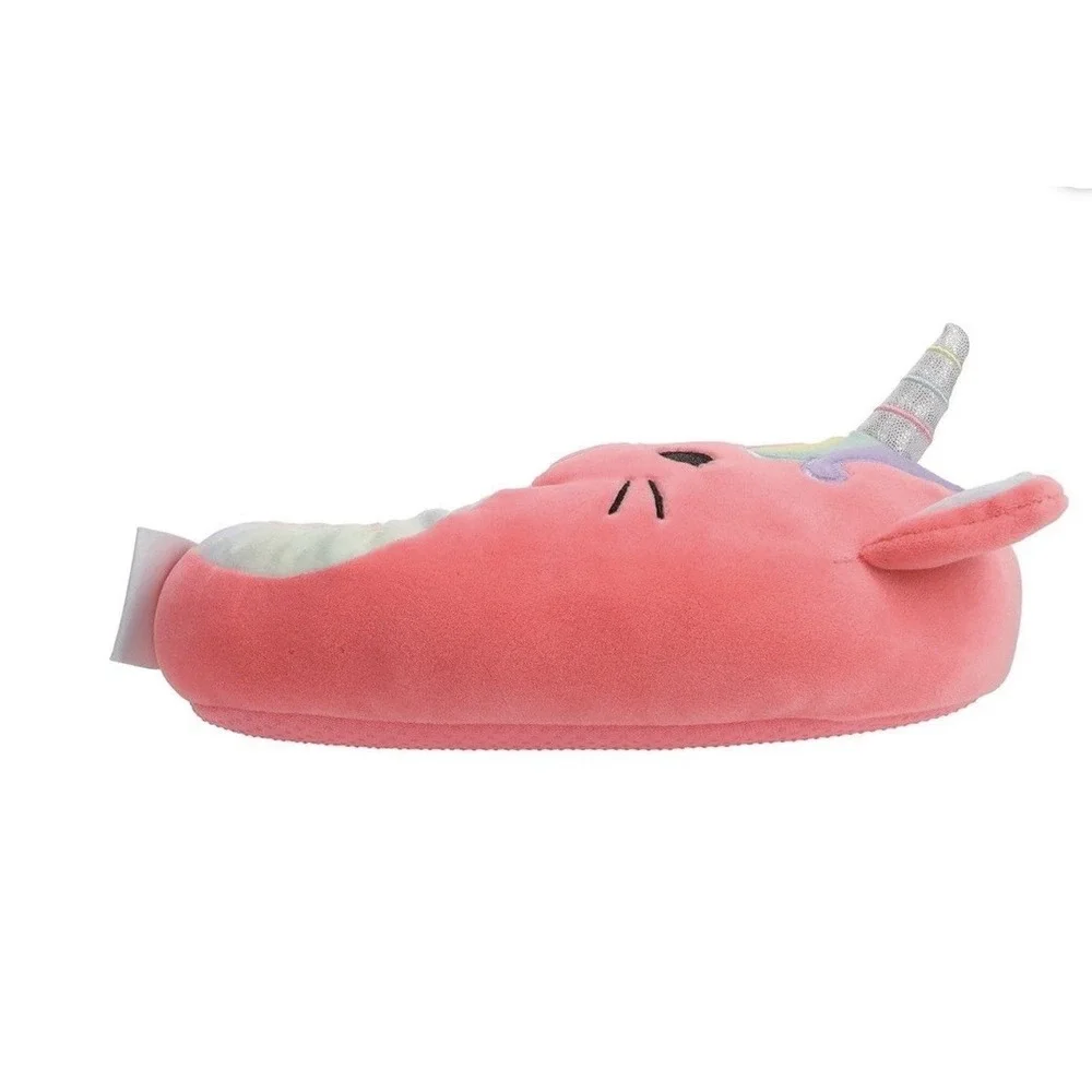 Squishmallows Kids Slipper Size 4/5 Pink Adorable Pink Unicorn New